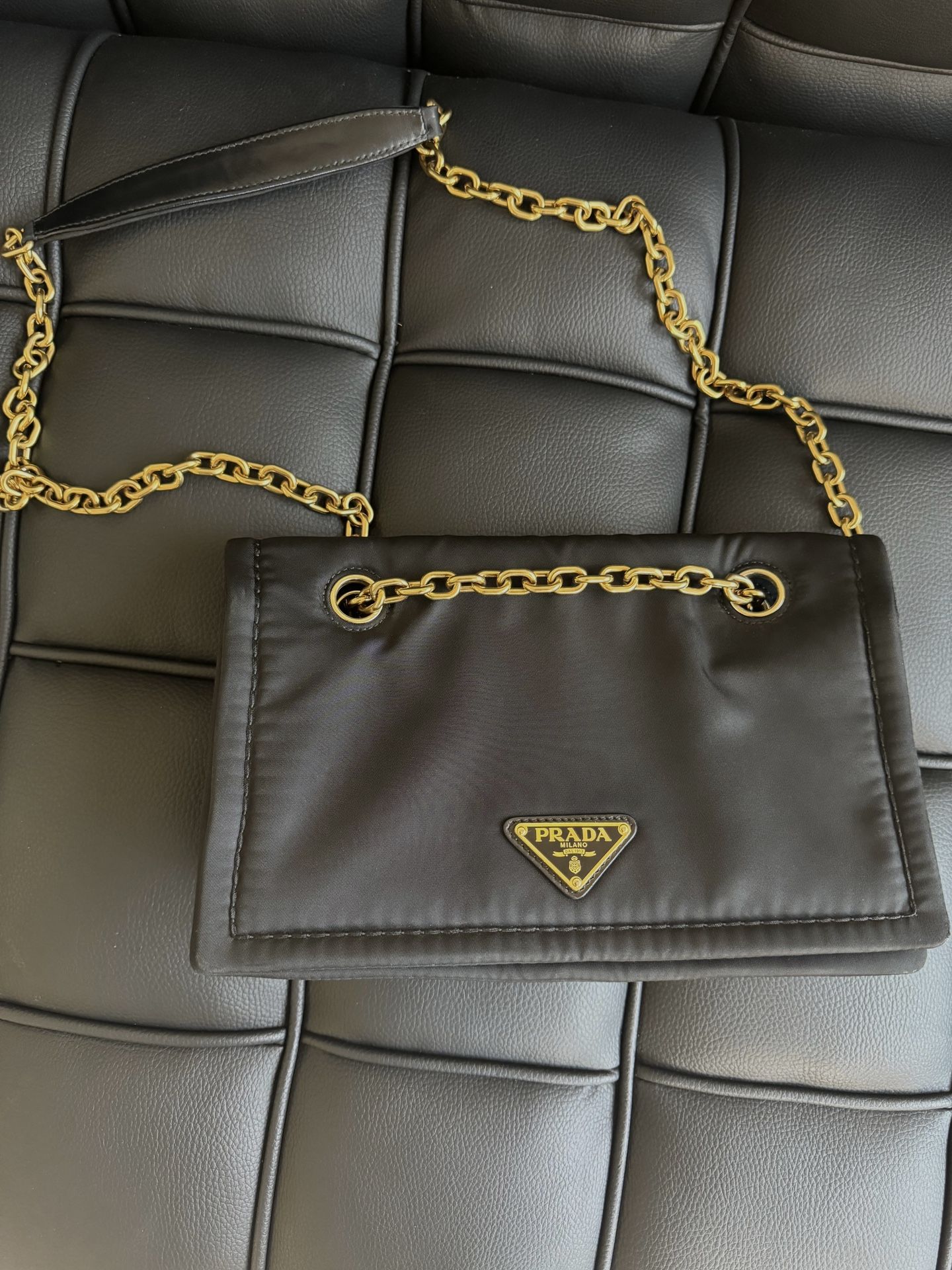 PRADA Tessuto Chain Nylon Bag