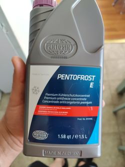 Premium antifreeze concentrate (European cars)