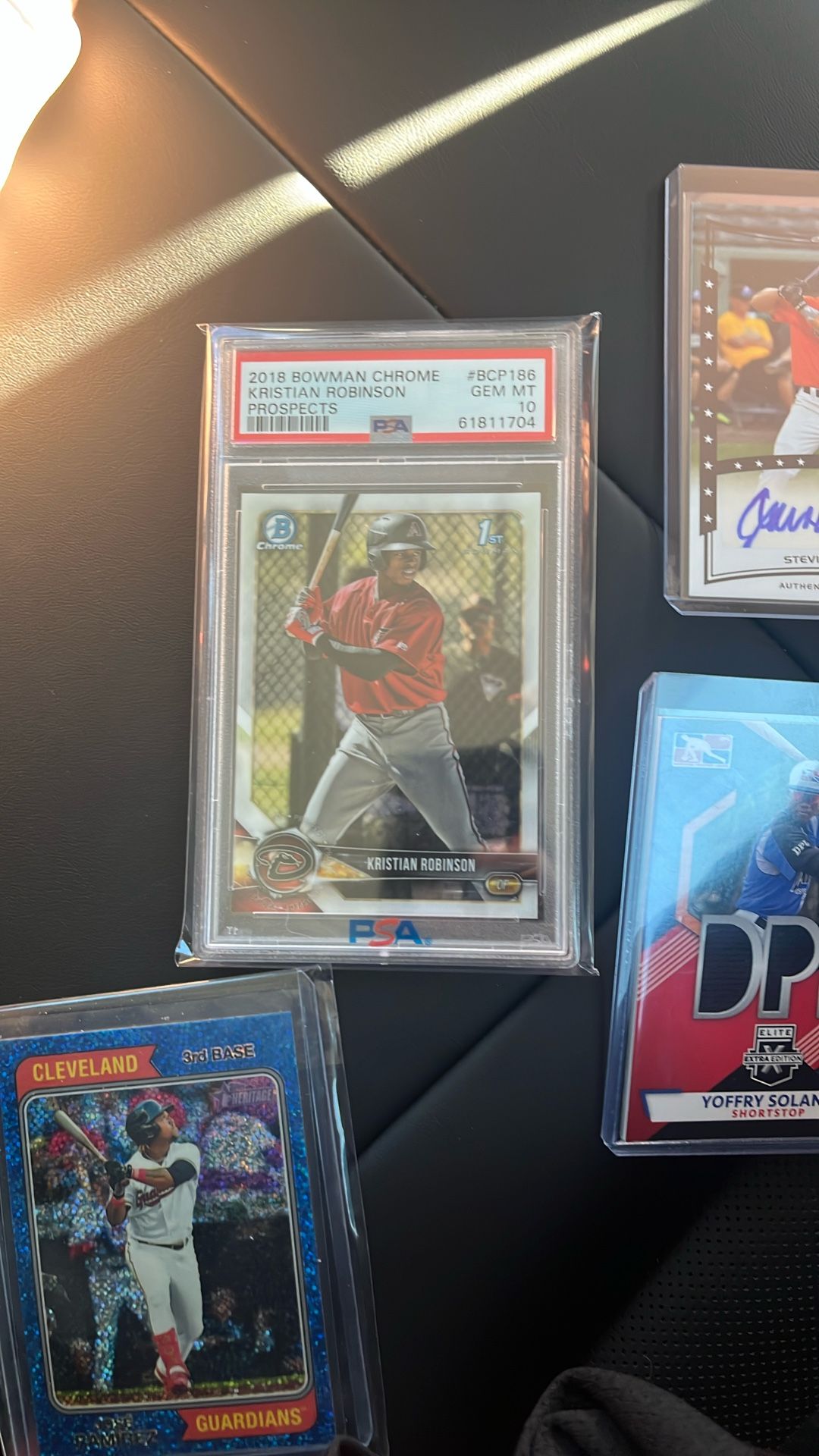 PSA10 baseball card with singed card too