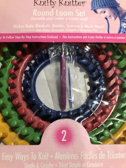 knifty knitter round loom set