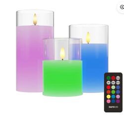 Tzumi Aura LED Color Candle Flameless (3pk)