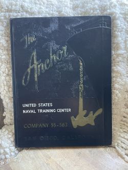 1955 US Naval Training Center San Diego The Anchor Yearbook Company 55-563 USN