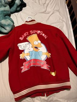 Vintage Bart Simpson Letterman Jacket