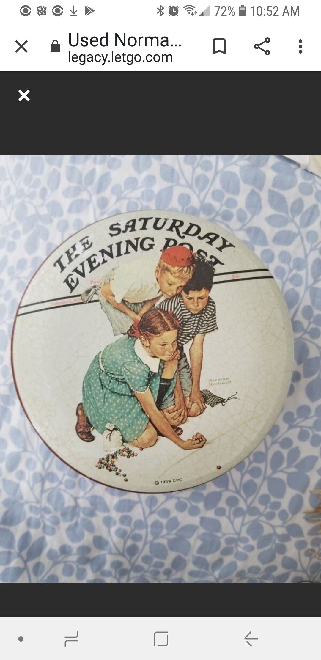 Norman Rockwell The Saturday Evening Post Tin