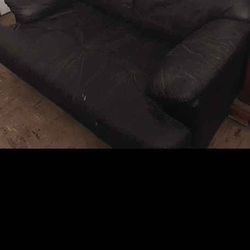 Small Black Leather Couch