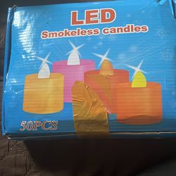 50 pcs smokeless candles