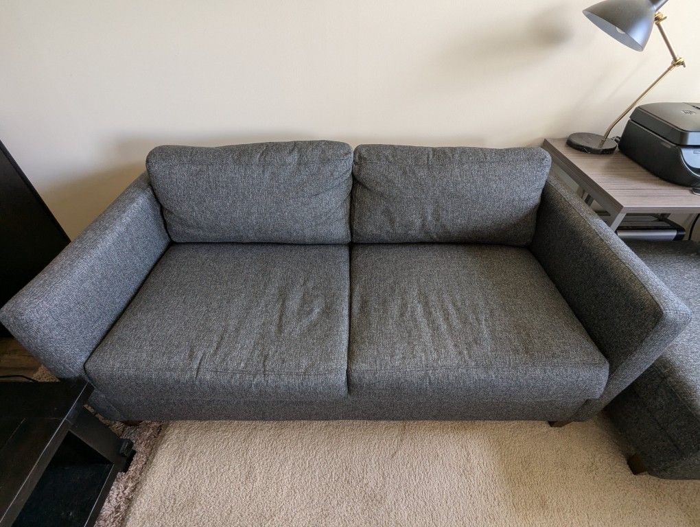 Stone & Beam Andover Loveseat Sofa, 67"W, Charcoal