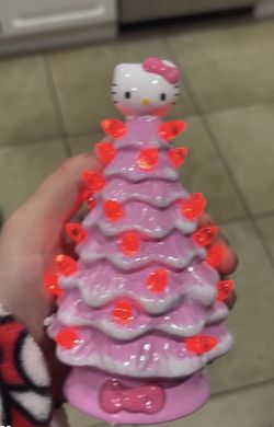 Mini Hello Kitty Christmas Tree Ceramic 