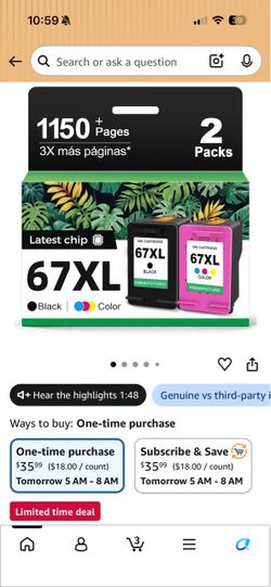 67 XL ink