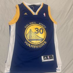 Steph Curry Golden State Warriors Adidas Stitched Jersey (Men’s S)(Length+2)
