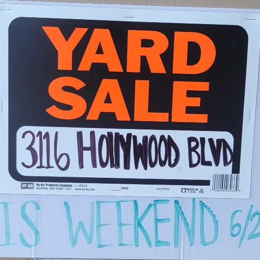 YARD SALE, everything MUST GO!