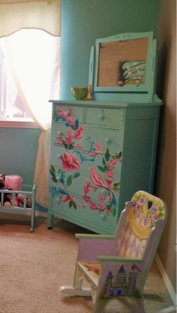 Antique wood dresser