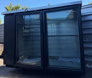 True Commercial Fridge 2-Door Glass Back Bar Cooler - MUST GO TODAY!