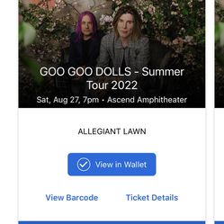 Goo Goo Dolls Concert Tonight! Thumbnail