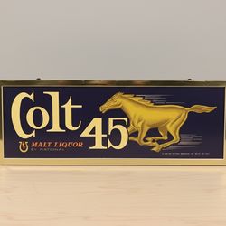 VINTAGE - ORIGINAL)COLT 45 MALT LIQUOR BEER LIGHT UP