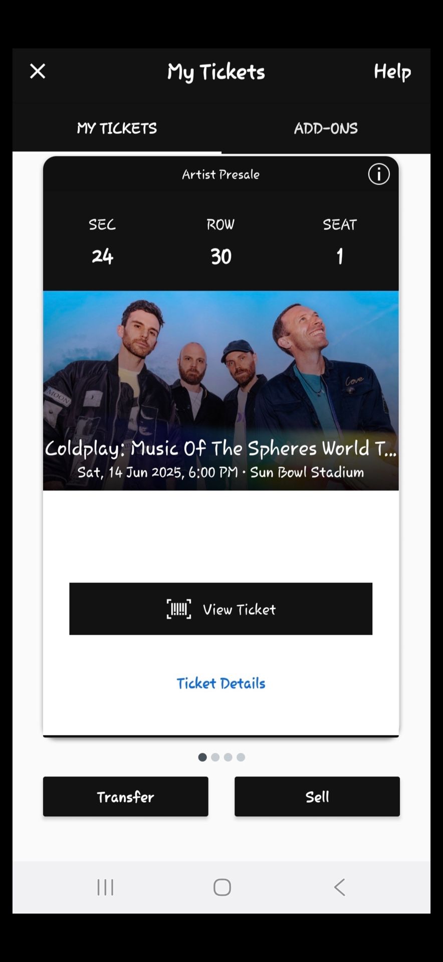 Coldplay Concert