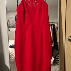 LuLus red dress 