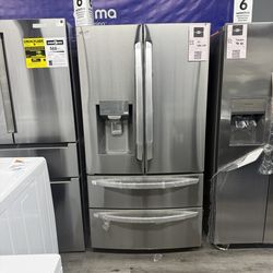 LG - 27.8 Cu Ft Standard Depth 4-Door French door refrigerator With water Dispenser & Icemaker in Stainless Steel ♥️