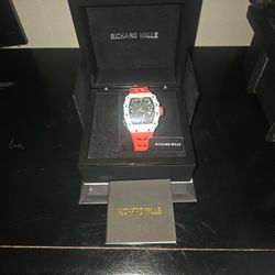 Unique Red & White Watch