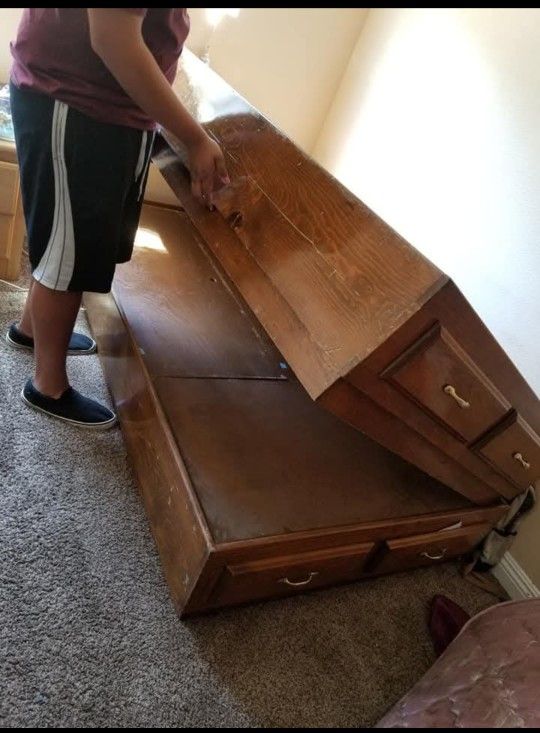 Twin Captains Bed Or Two Twin Bed Frames