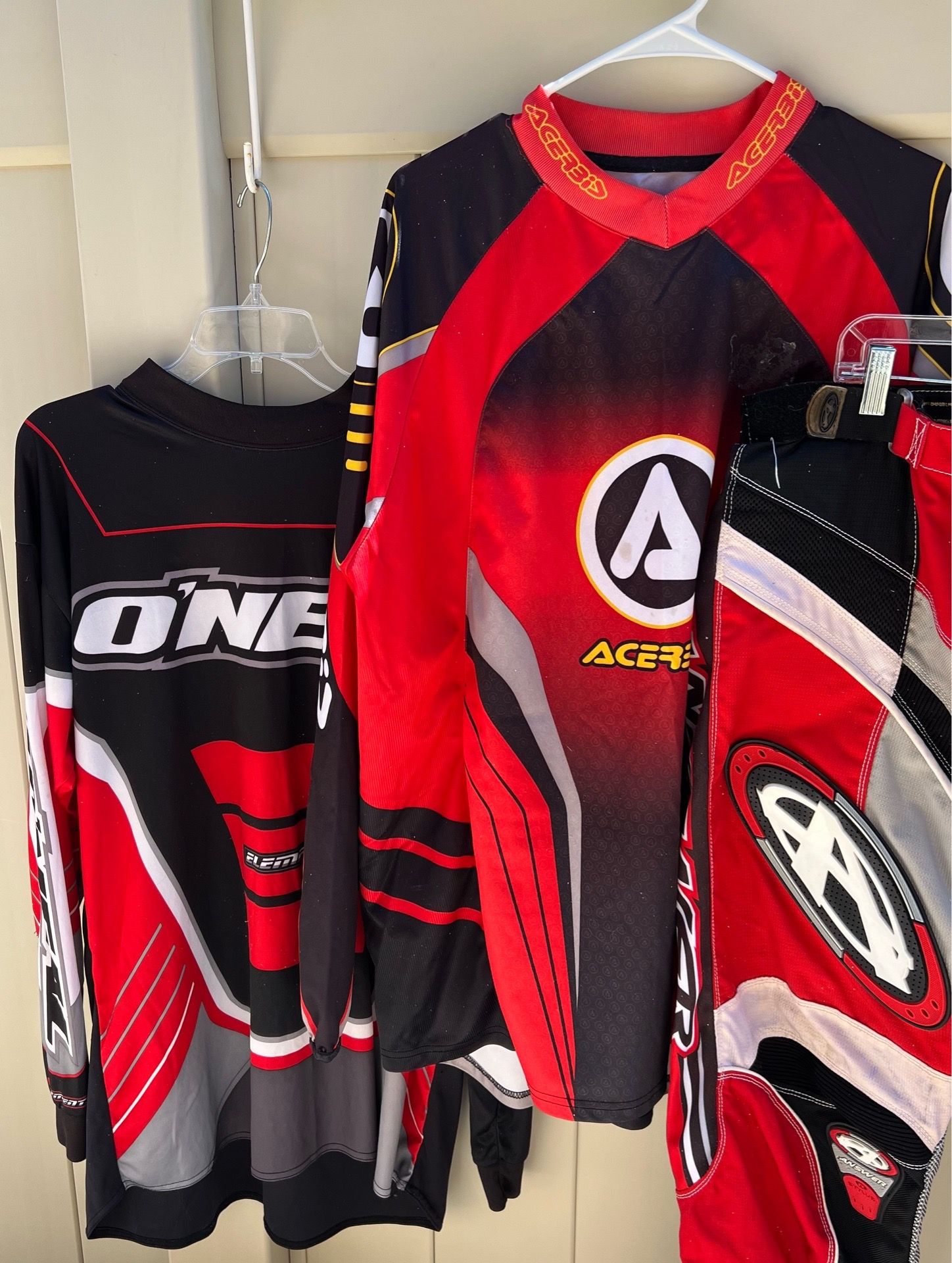 2 Each Dirt Bike Jersey Shirts Size XXL