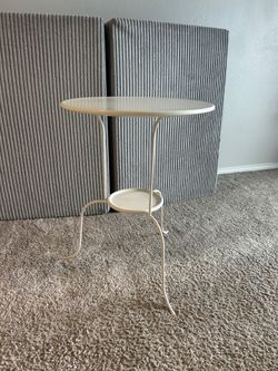 Small White IKEA Side Table