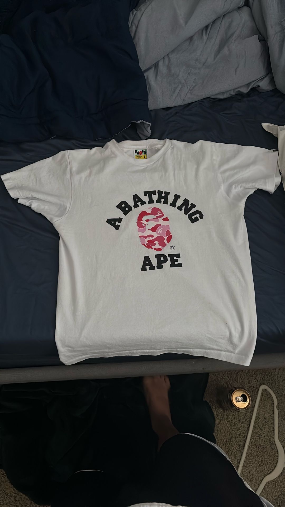 White And Pink Bape Shirt