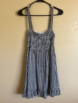 Women’s Abercrombie Black and White Gingham Sundress Size Medium