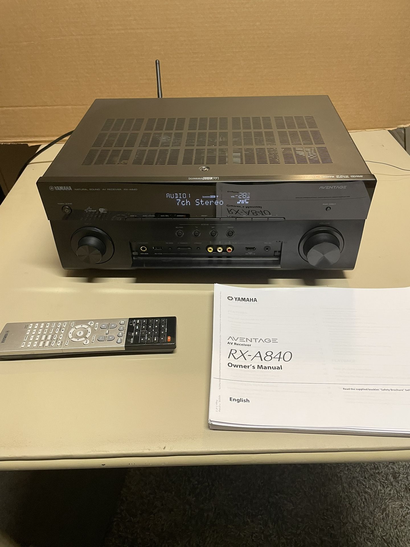 Yamaha RX-A840 7.2-channel AV network receiver Yamaha's AVENTAGE line