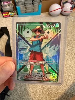 One Piece TCG Monkey D. Luffy Leader Holo Card