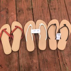 FIVE PAIRS OF SANDALS