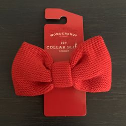 Pet Collar Slide Bowtie