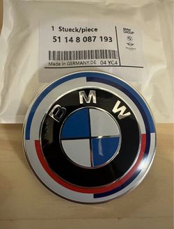 OEM 82mm BMW anniversary front hood badge
