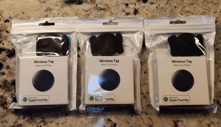 NEW Three Pack of Rexzol Wireless Air Tags for Apple Find My Network