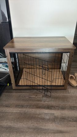 Wood and Wire Dog Crate Furniture