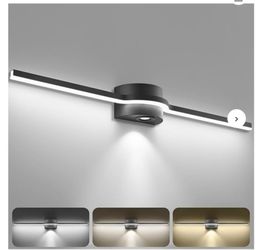 SOLFART Modern 40 inch Black Bathroom Light Fixture, 