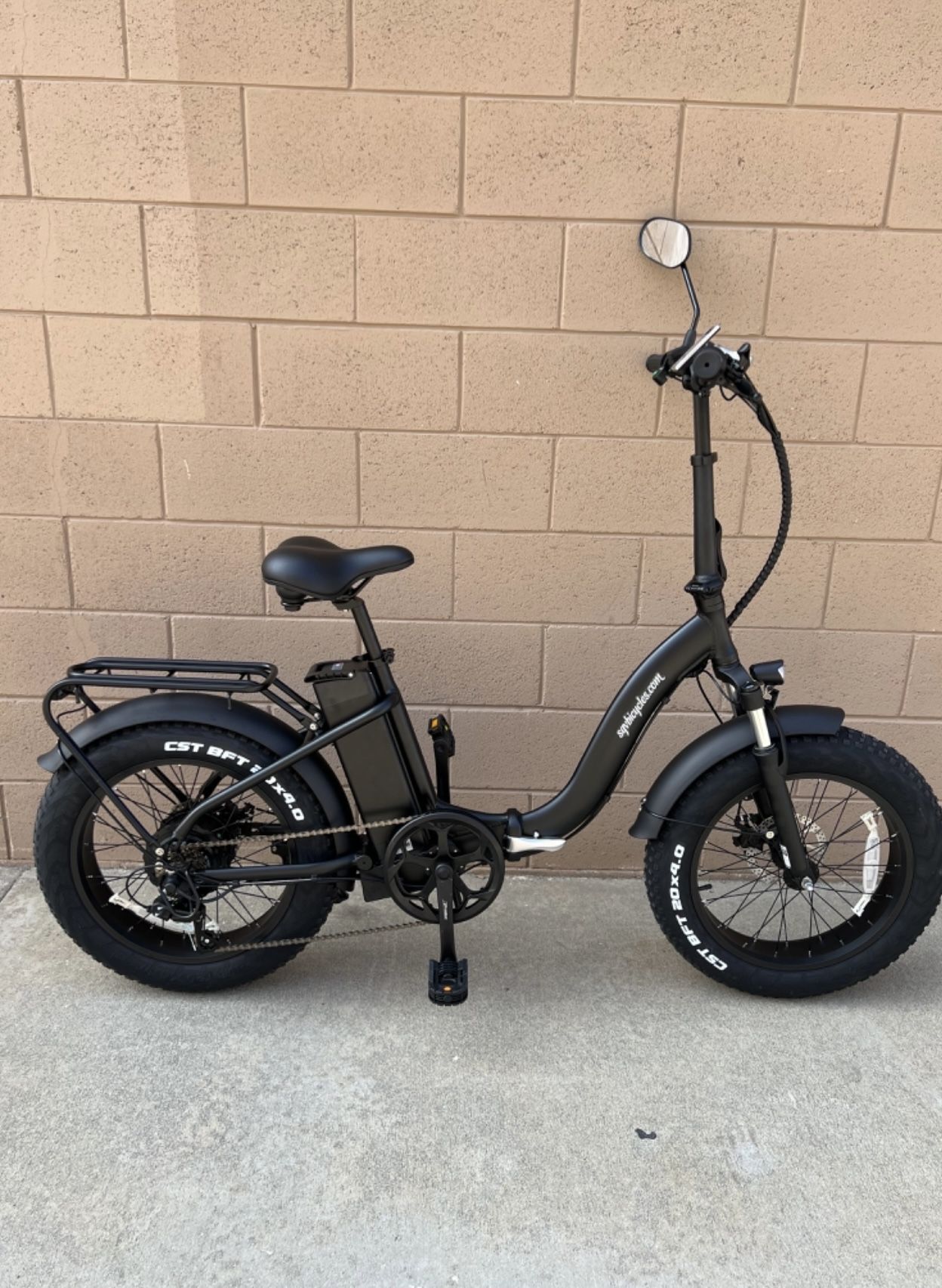 Step-Thru Electric Bike Sgvbicycles 48V 750W13AH 20" x4.0 Step-Thru Folding Fat Tire E-Bike