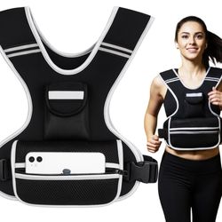 Adjustable Weighted Vest Women Men For Walking, Workouts, Running, Strength Training, 