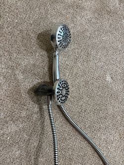 Dual Shower Head with Hose