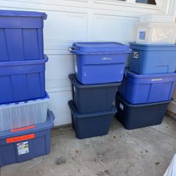 11 storage bins 