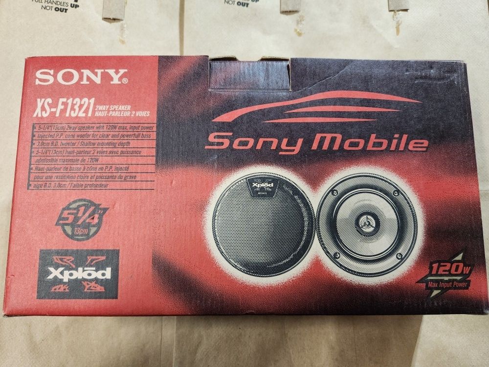 New in Box Sony 5-1/4" Car Audio Speakers 120W
