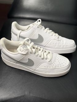 Nike Court Vision Low Sneakers – White/Gray – Men's 9