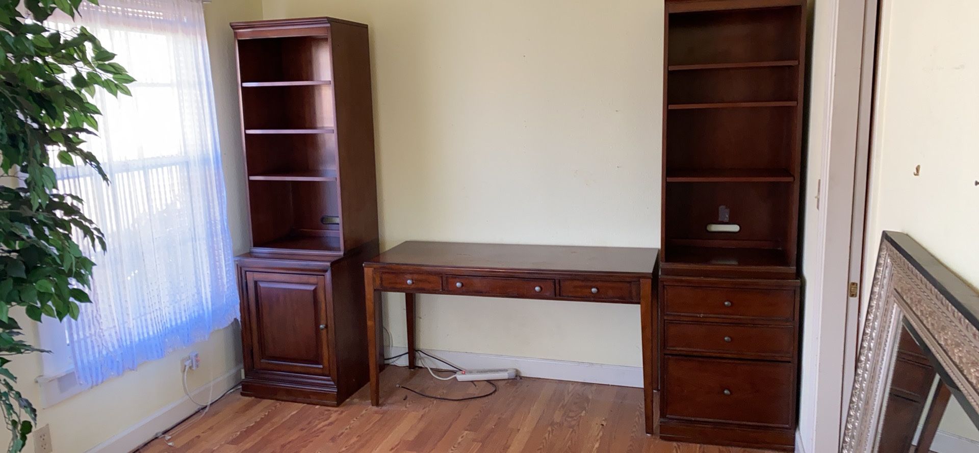 Basset desk and bookshelves