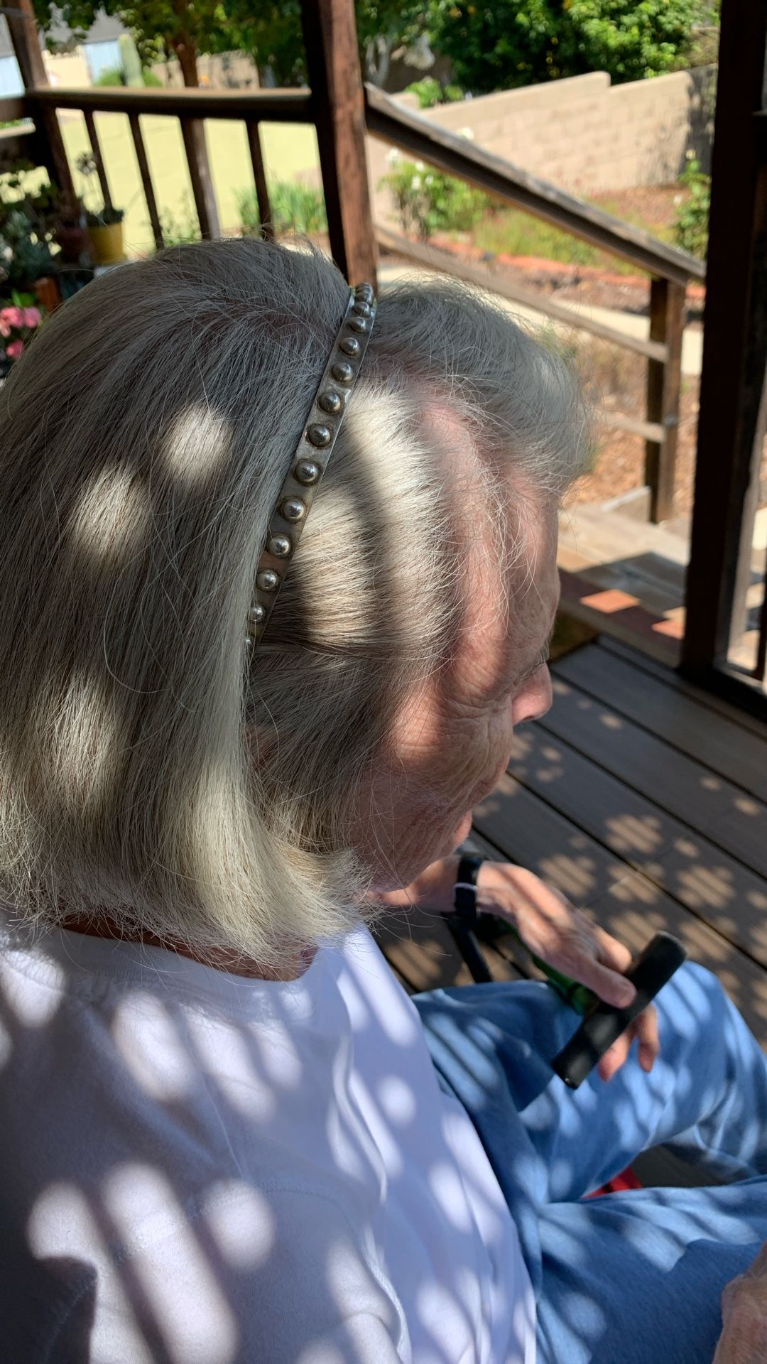Stamped 925 Studded Sterling Silver Hairband