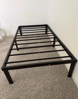 Twin bed frame assembled