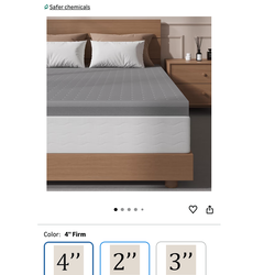 Queen Sleepmax 4 inch mattress topper NEW