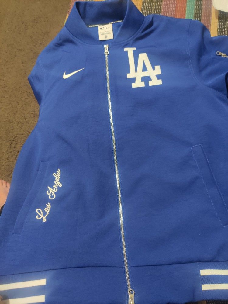 Like New Dodgers Fleece Bomber Jacket