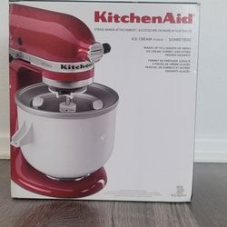 KitchenAid KICA0WH Ice Cream Maker Attachment-8qt