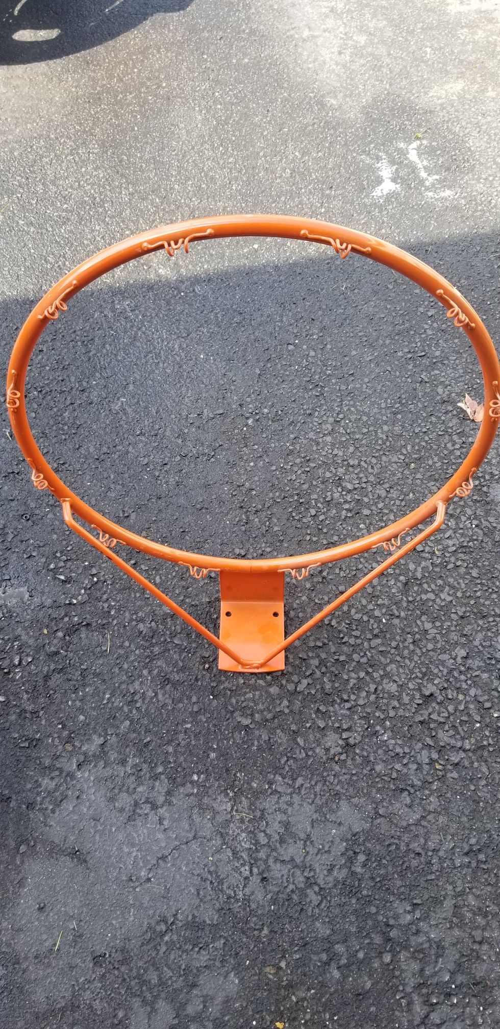 Oversized basketball hoop