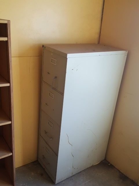 Metal file cabinet